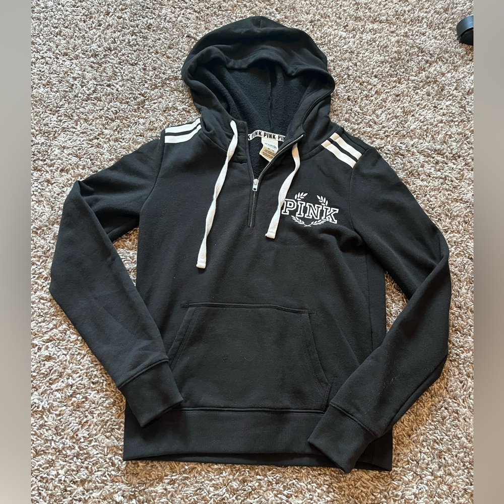 PINK Victoria's Secret Quarter-Zip Sweatshirt Hoodie